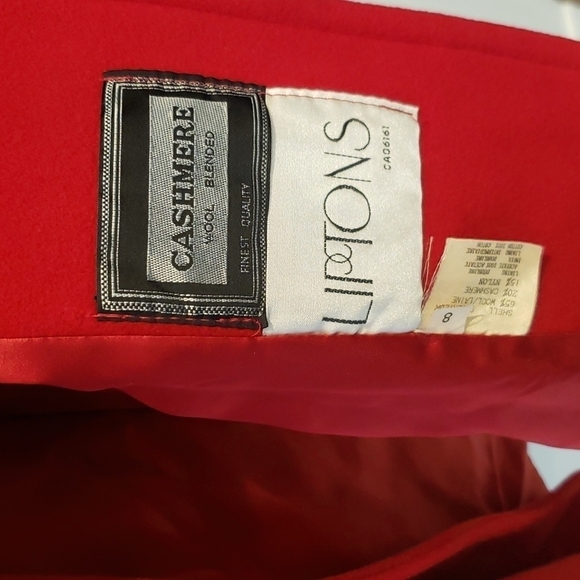 Vintage Liptons coat Wool Cashmere womens CA 06161 vintage Canadian - Picture 3 of 14